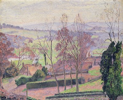 Ein Februarmorgen, East Knoyle, 1917 von Lucien Pissarro